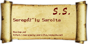 Seregély Sarolta névjegykártya